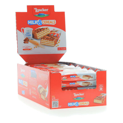 LOACKER MILK + CEREALS 25 gr (30PZ)