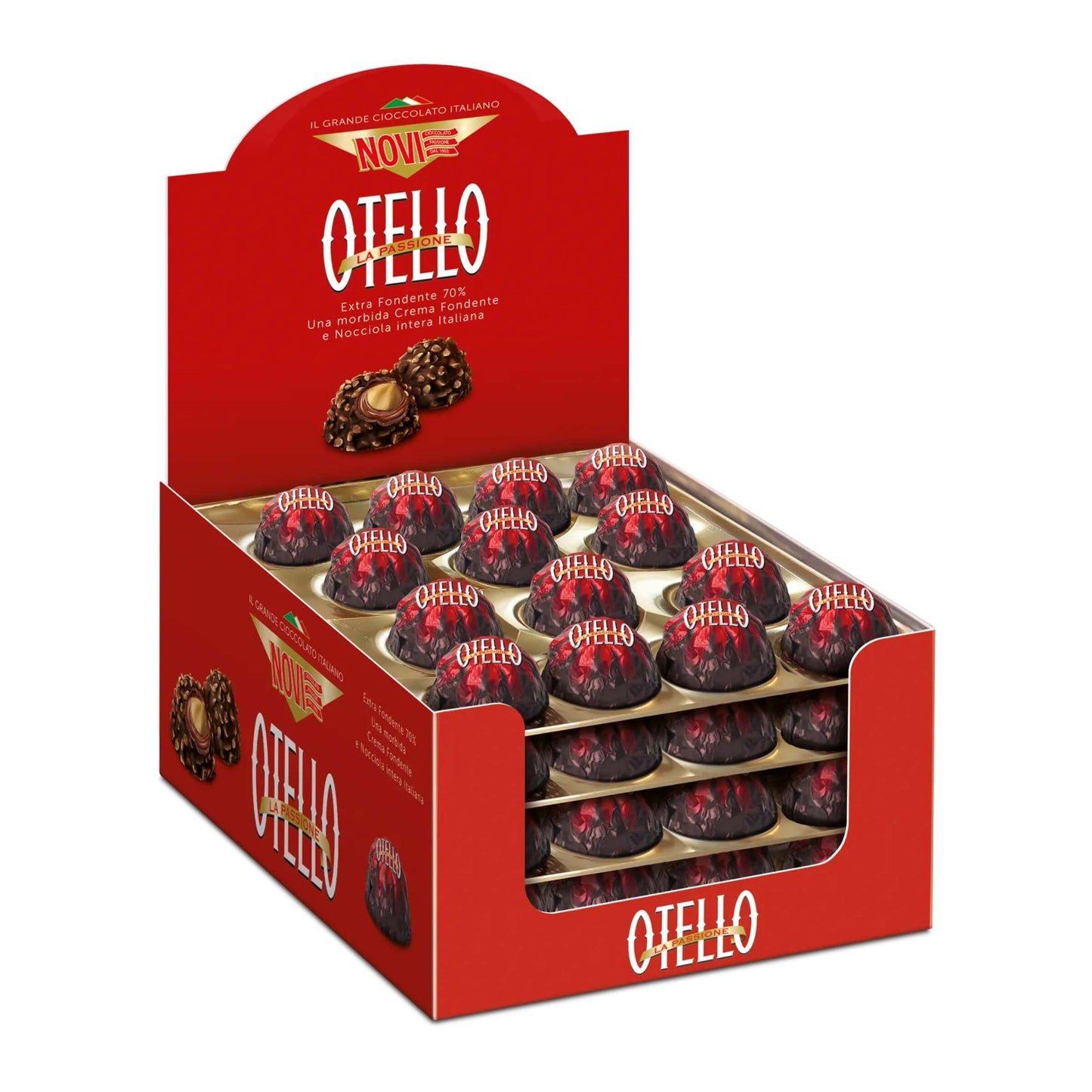 Praline Novi Otello Fondente con Nocciola e Ripieno Cremoso (112PZ)