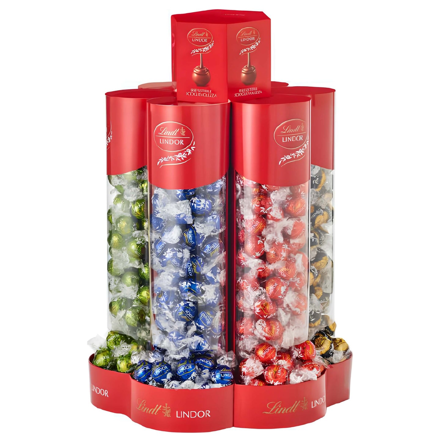 Lindt Espositore da Banco Girevole Boules Lindor 8 Kg (640PZ)