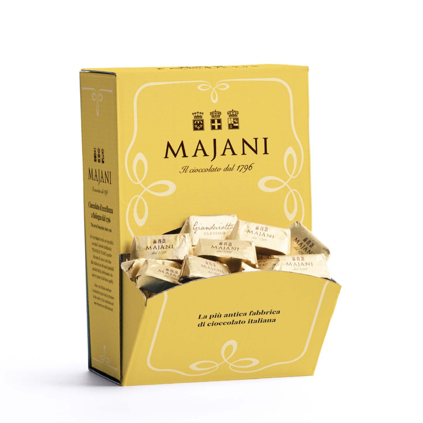 Majani Espositore Bocca di Lupo Gianduiotto Classico alle Nocciole Senza Glutine 2 Kg (200PZ)
