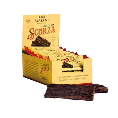 Majani Scorza Snack Barrette Cioccolato Fondente Extra 60% Senza Glutine 25 g (48PZ)
