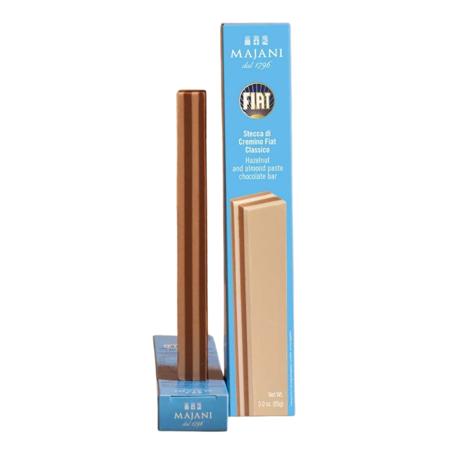 Majani Stecca Cremino Fiat Classico 4 Strati Nocciole e Mandorle Senza Glutine Senza Latte 85 g (16PZ)