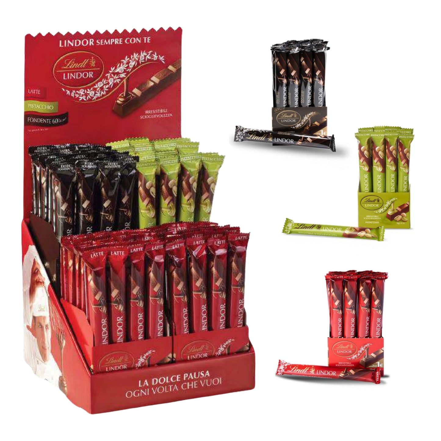 ESPOSITORE LINDT LINDOR SNACK (96PZ)