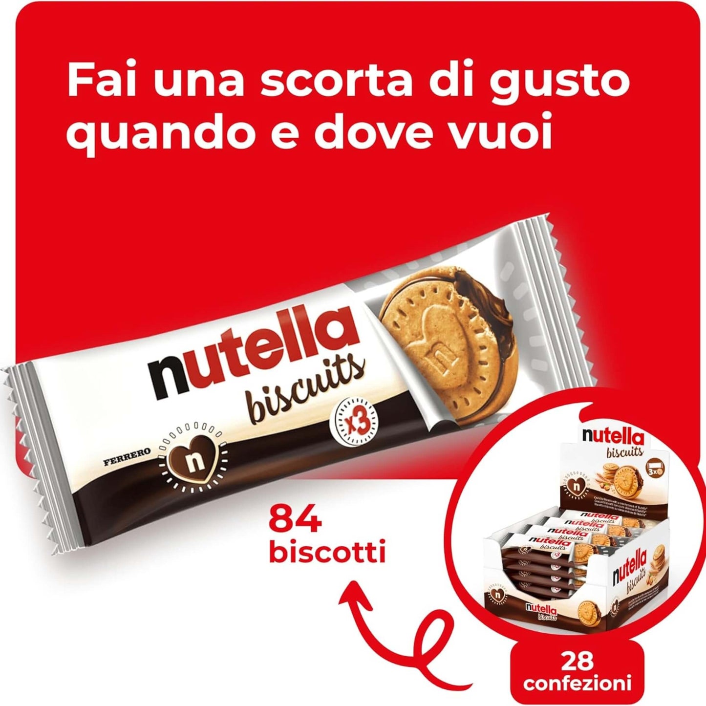 Ferrero Nutella Biscuits 41,4 gr T3 (28PZ)