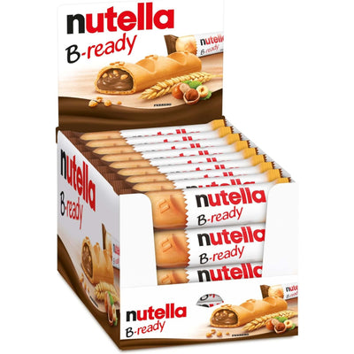 Ferrero Nutella B-ready T1 Snack Cialda Croccante Ripiena con Crema alla Nocciola e Cacao 22 g (36PZ)