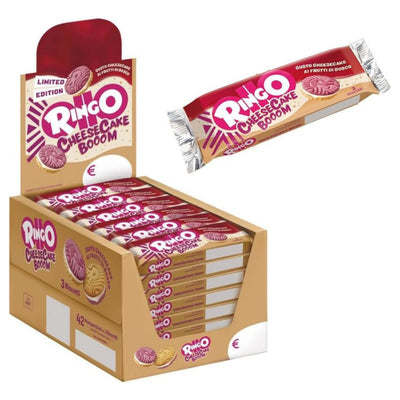 Ringo Cheesecake Boom Limited Edition 42pz 27,5g - biscotto malto d'orzo con crema al formaggio