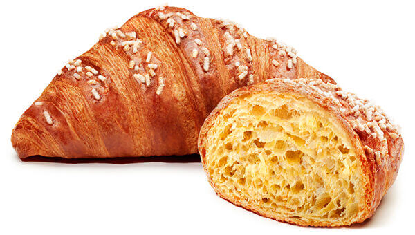 Croissant Abaribi classico zucchero granella 12% burro miele lievito naturale confezione 16pz