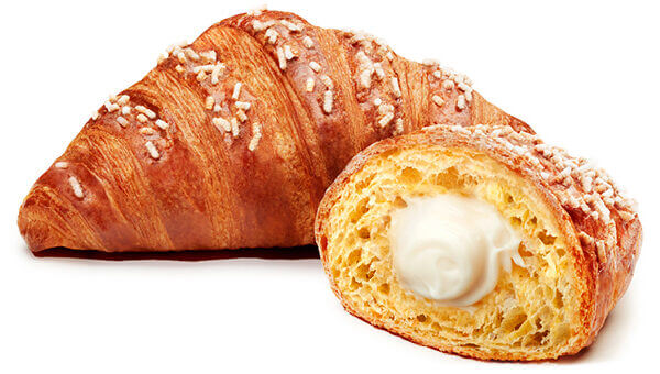 Croissant Abaribi crema al latte confezione da 16 pezzi pasta sfogliata