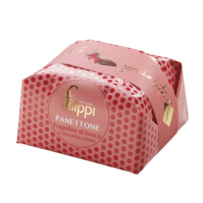 FILIPPI Panettone con fragoline di bosco e cioccolato al latte 1000g