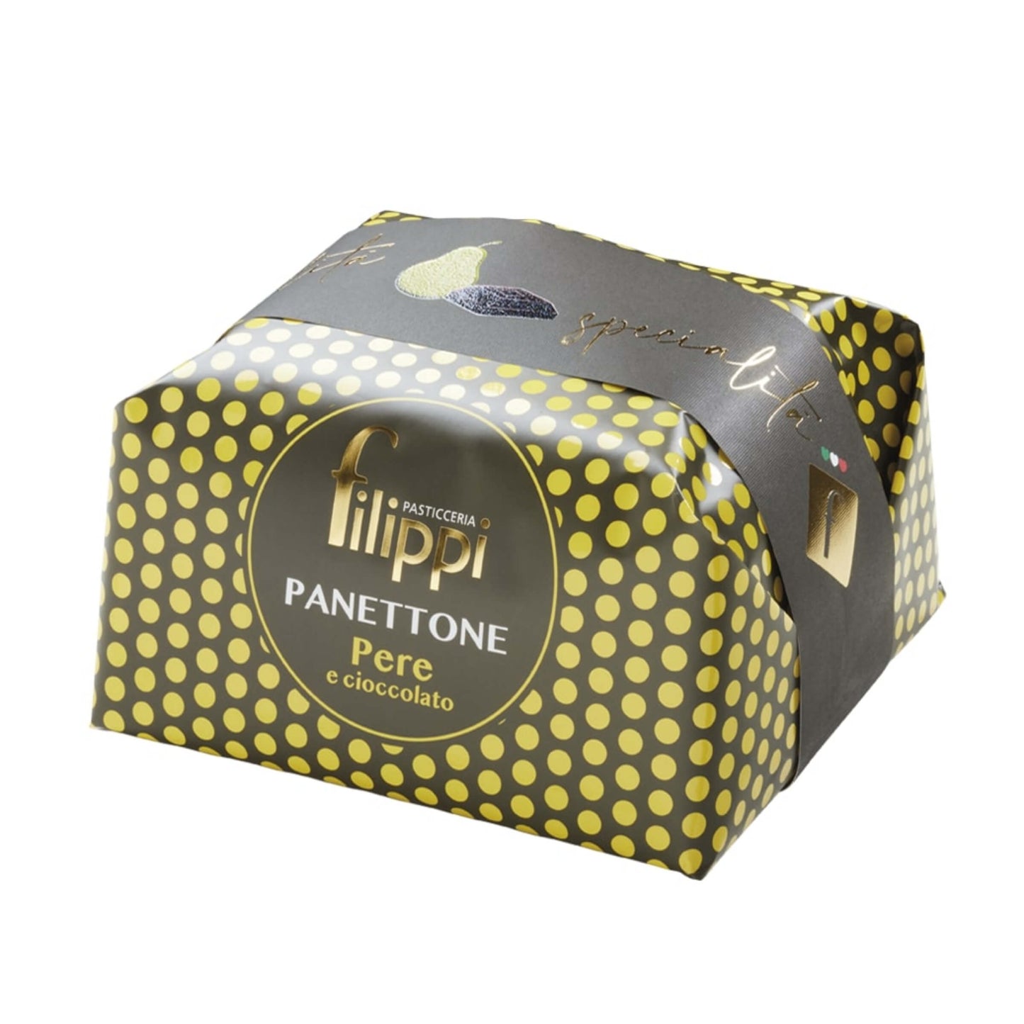 FILIPPI Panettone con pere candite e cioccolato fondente 1000g