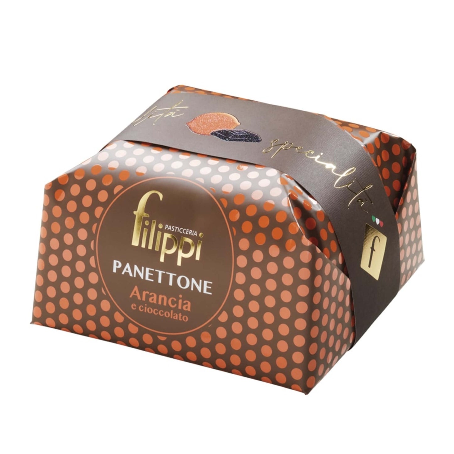 FILIPPI Panettone con arancia candita e cioccolato fondente 1000g