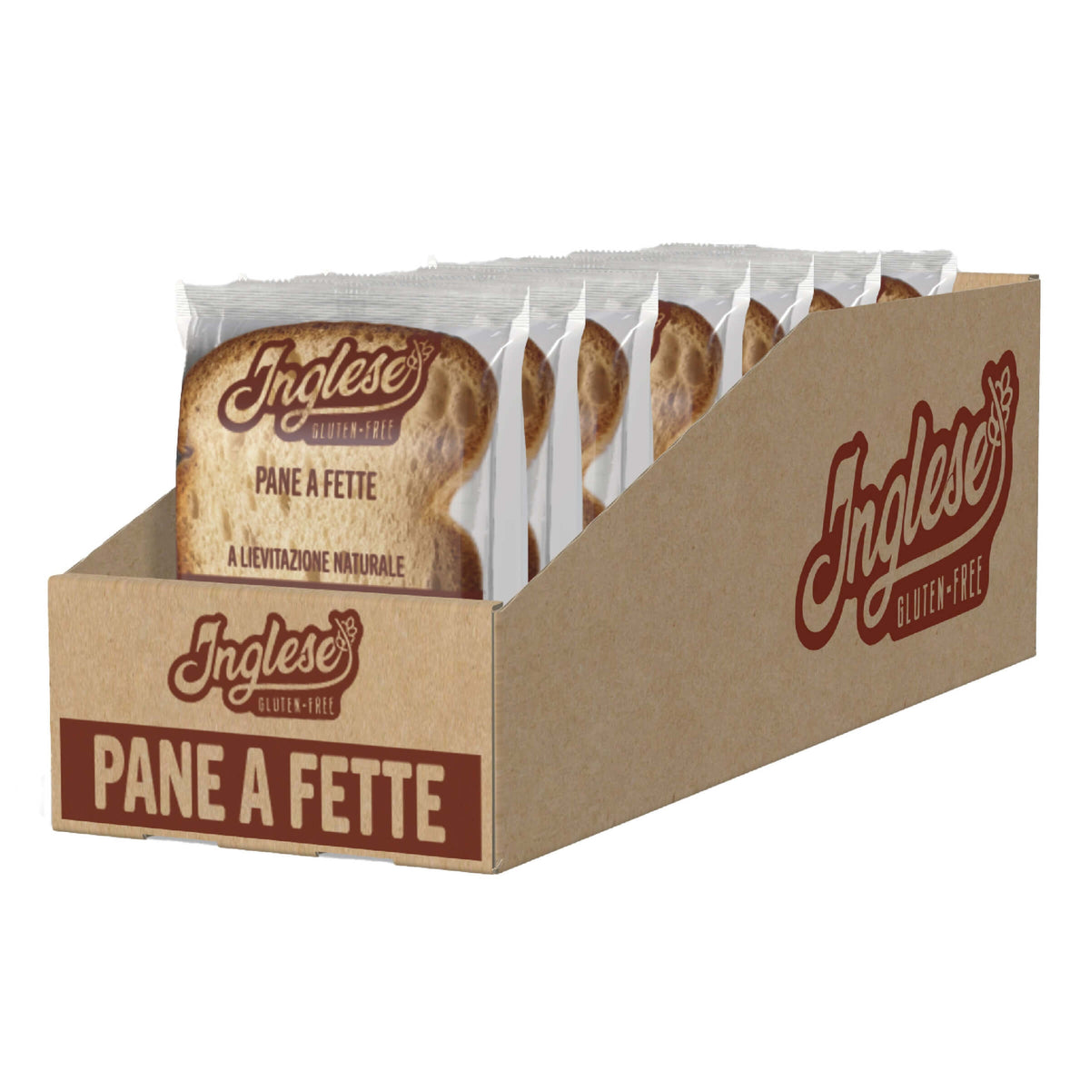 Inglese Gluten Free Pane a Fette Senza Glutine con Lievito Madre Monoporzione 2 Fette 45g (10PZ)