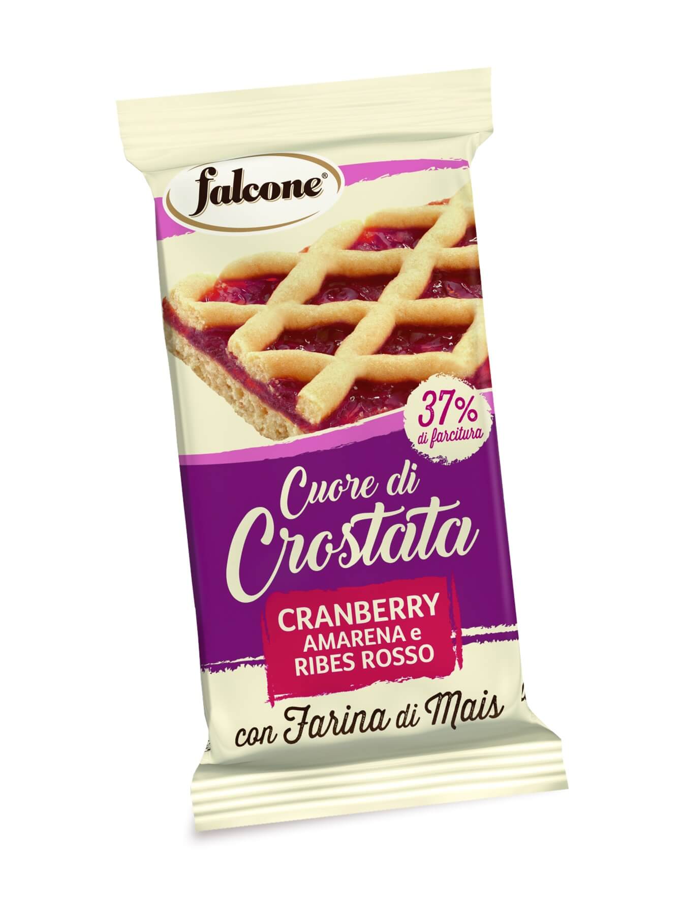 CUOR DI CROSTATA FALCONE TRANCIO 60gr FRUTTI ROSSI (13PZ)