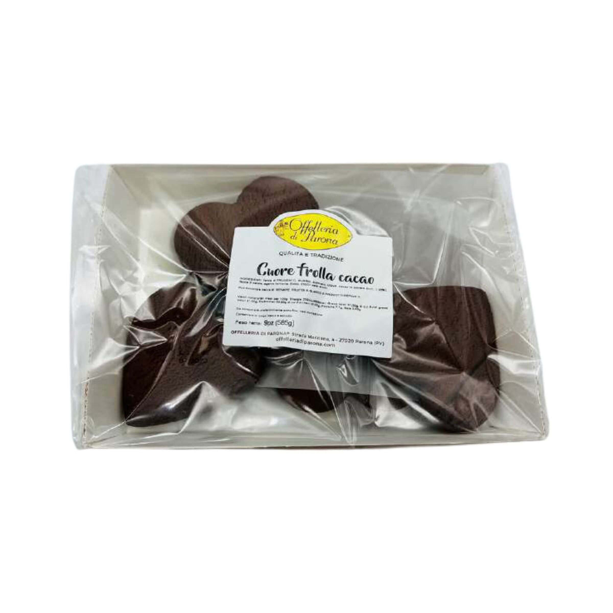 BISCOTTERIA GIGANTE CUORE AL CACAO (18PZ)