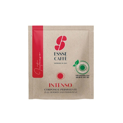 Essse Caffè Intenso Caffè in Cialde Compostabili Miscela Arabica e Robusta 100 Cialde ESE 44 mm