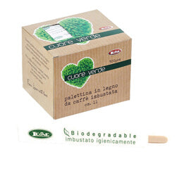 500 palette monouso in legno di betulla Leone 11 cm, adatte al contatto alimentare