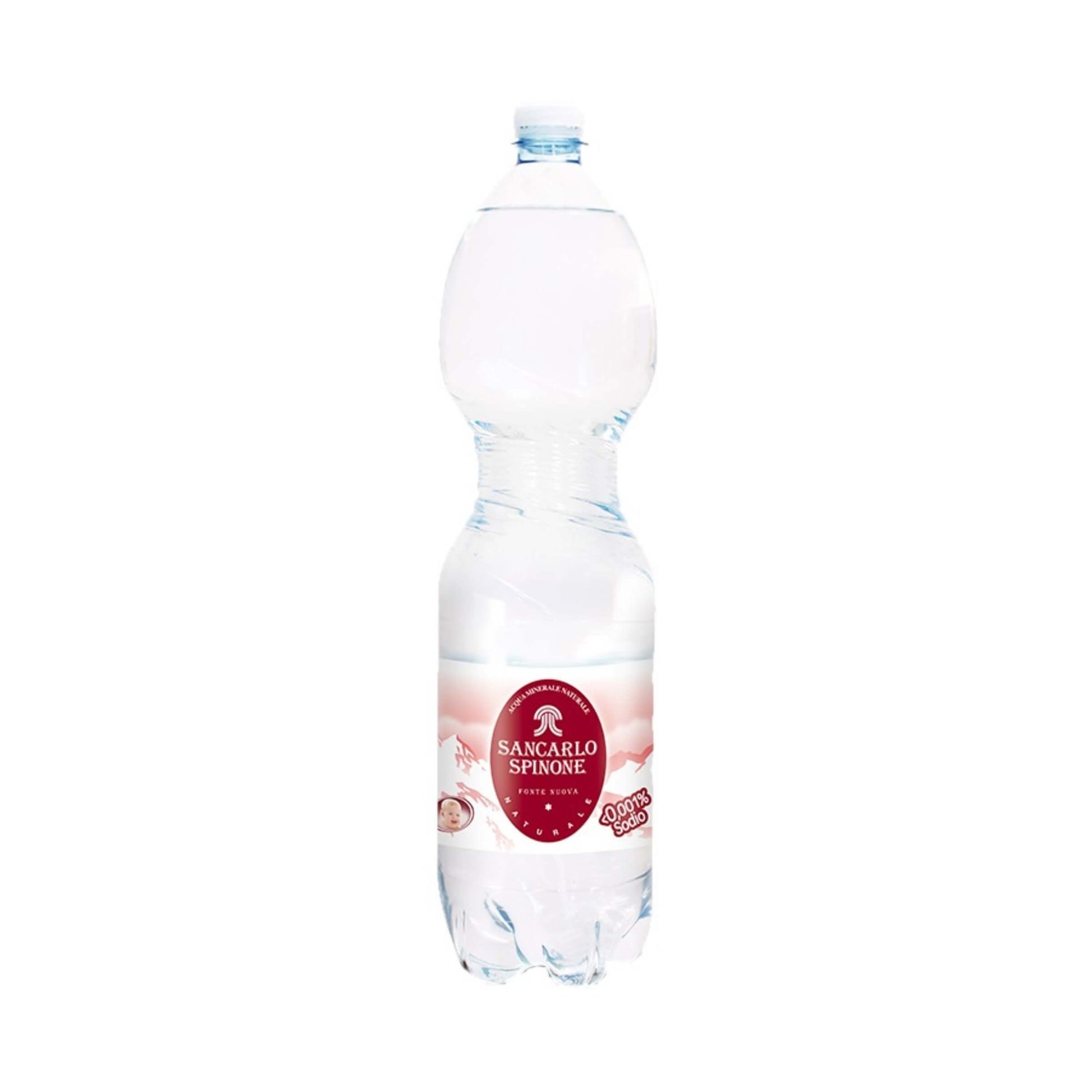 6 bottiglie PET acqua naturale San Carlo Spinone 1,5 lt, sorgente Valle del Tuf, Bergamo
