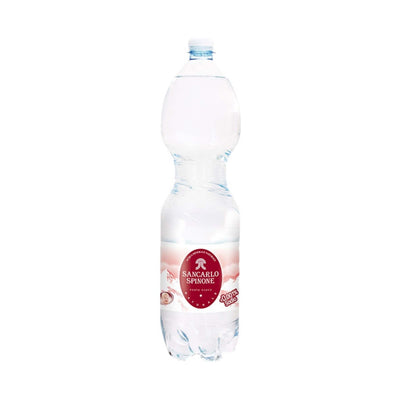 6 bottiglie PET acqua naturale San Carlo Spinone 1,5 lt, sorgente Valle del Tuf, Bergamo