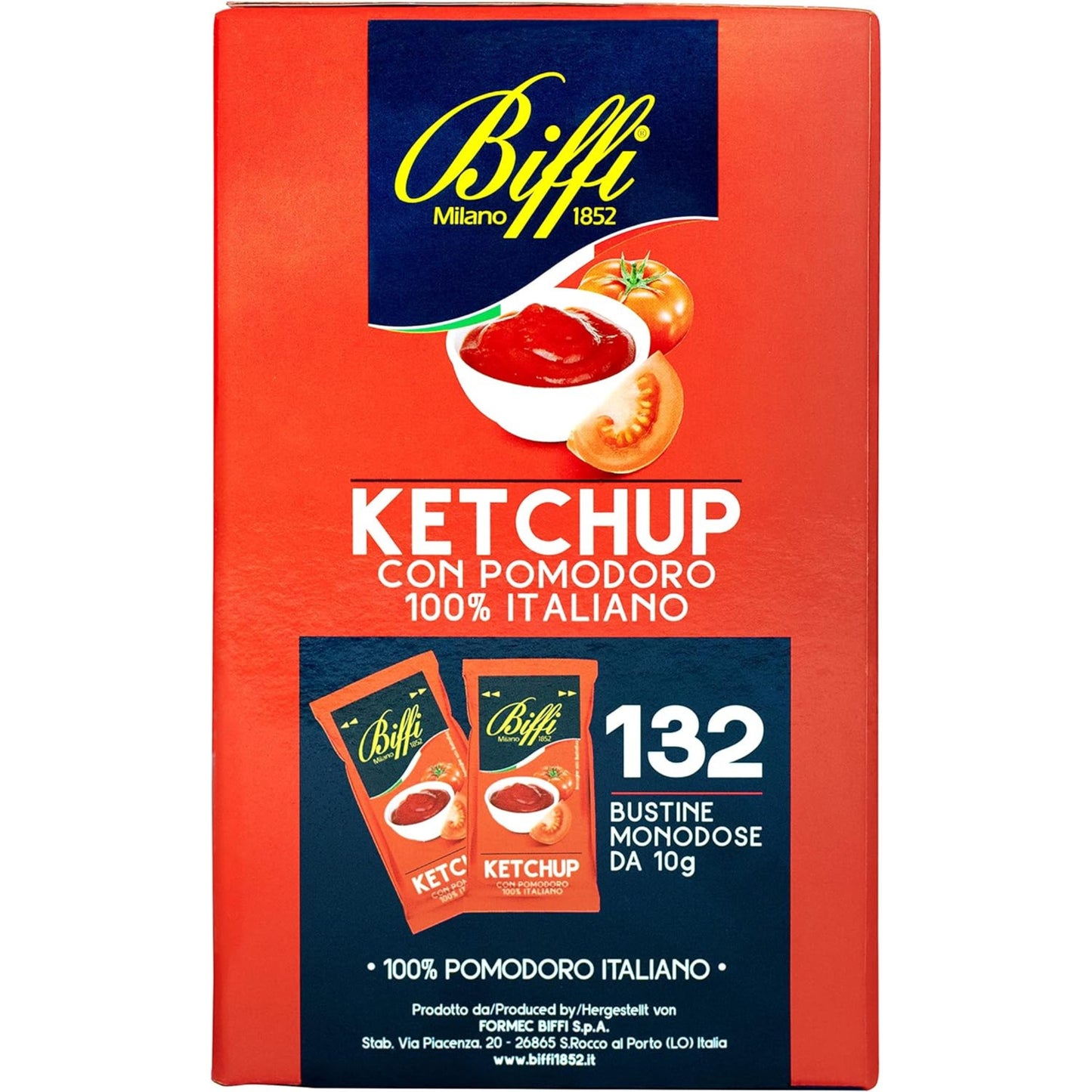 BIFFI KETCHUP IN BUSTINE MONODOSE DA 10 gr (132PZ)