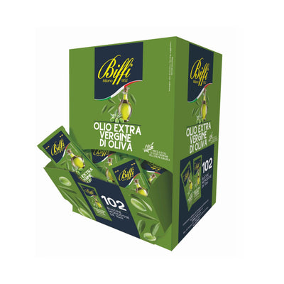 Biffi Olio Extravergine bustine monodose 10 ml, confezione da 102 pezzi formato food service