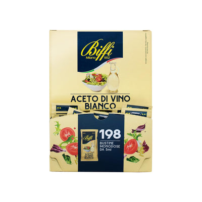 BIFFI ACETO DI VINO BIANCO IN BUSTINE MONODOSE DA 5 ml (198PZ)