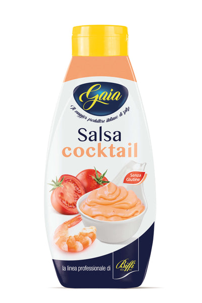 Biffi-Gaia Flacone Squeeze Salsa Cocktail 800 g, uova pastorizzate e semi-concentrato pomodoro 9%