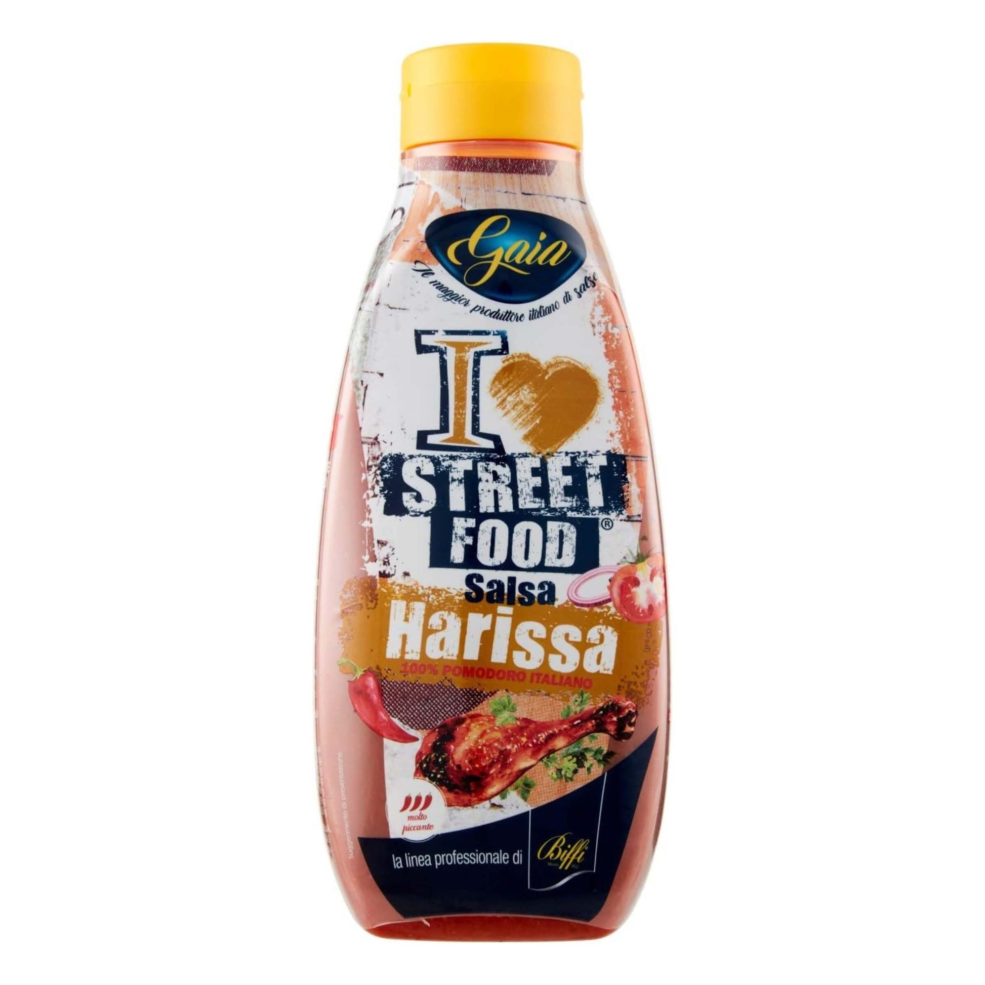Biffi Flacone Squeeze Salsa Harissa 900 g, peperoncino aglio e spezie ricetta tradizione araba