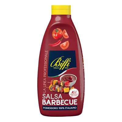 Biffi Flacone Squeeze Salsa Barbecue 900 g, gusto affumicato con concentrato pomodoro 36%