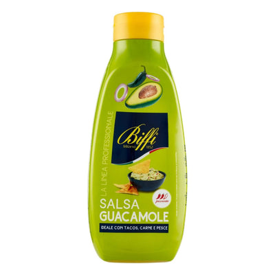 Biffi-Gaia Flacone Squeeze Guacamole 800 g, avocado jalapeño e peperoni verdi tradizione centro-americana