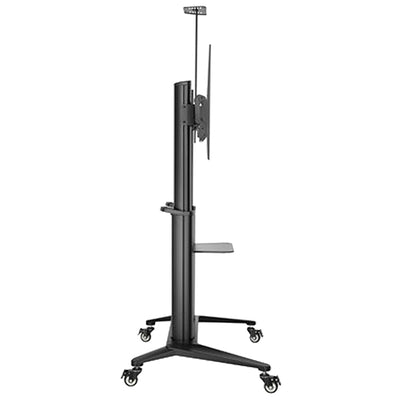 Dacomex - Carrello nero su ruote - Altezza regolabile - 75"-105" - VESA 1000x600 - Max 140 kg