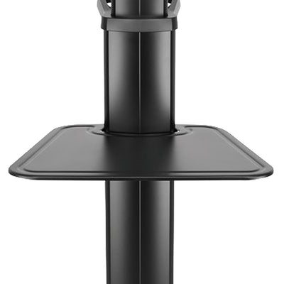 Dacomex - Carrello nero su ruote - 43"-65" - VESA 600x400 - Max 70 kg
