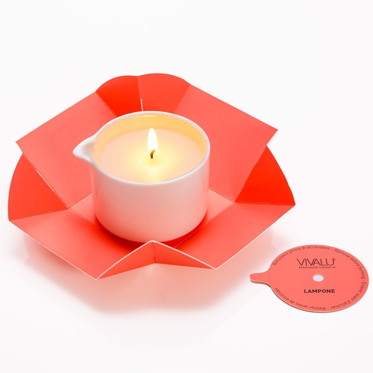 Vivalu Tribe E Candela da Massaggio Lampone 100 ml