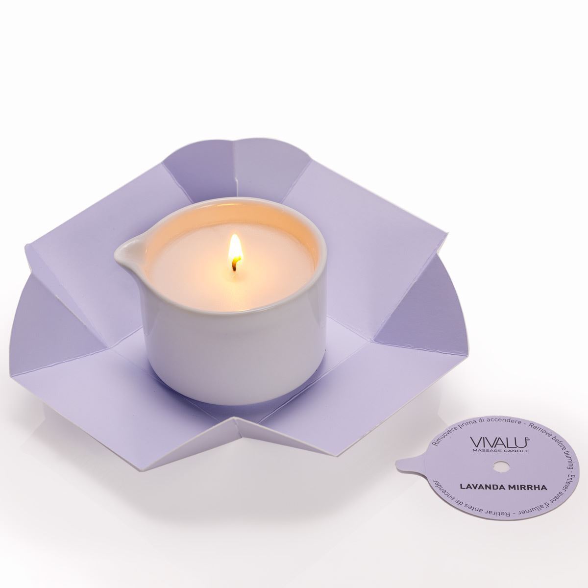 Vivalu Tribe E Candela da Massaggio Lavanda e Mirra 100 ml