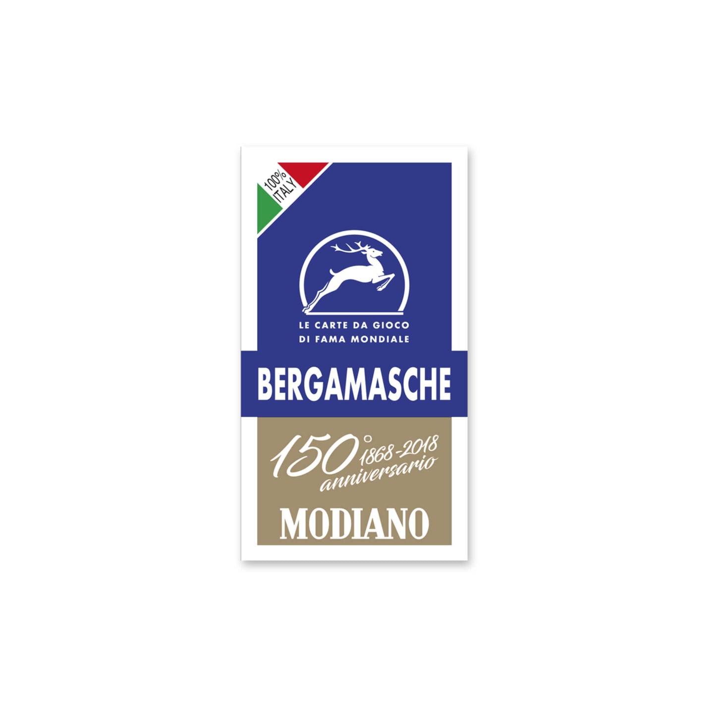 CARTE MODIANO BERGAMASCHE BLU 150' ANNIVERSARIO CARTONCINO DUPLEX 410gr