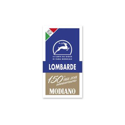 CARTE MODIANO LOMBARDE BLU 150' ANNIVERSARIO CARTONCINO DUPLEX 410gr