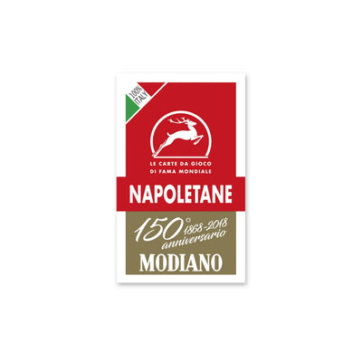 CARTE MODIANO NAPOLETANE ROSSO 150' ANNIVERSARIO CARTONCINO DUPLEX 410gr