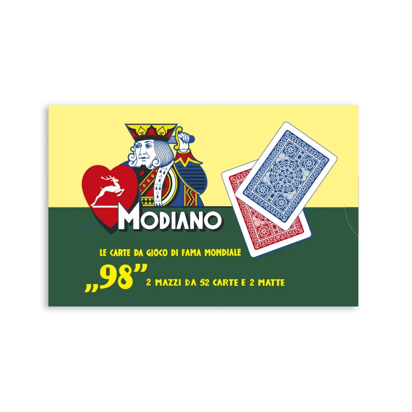 CARTE MODIANO RAMINO 98 - 2 MAZZI - 350gr