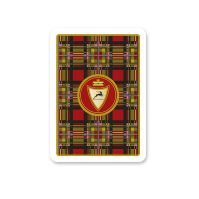 CARTE MODIANO BURRACO SCOZZESE ASTUCCIO IN SIMIL PELLE ROSSO 2 MAZZI