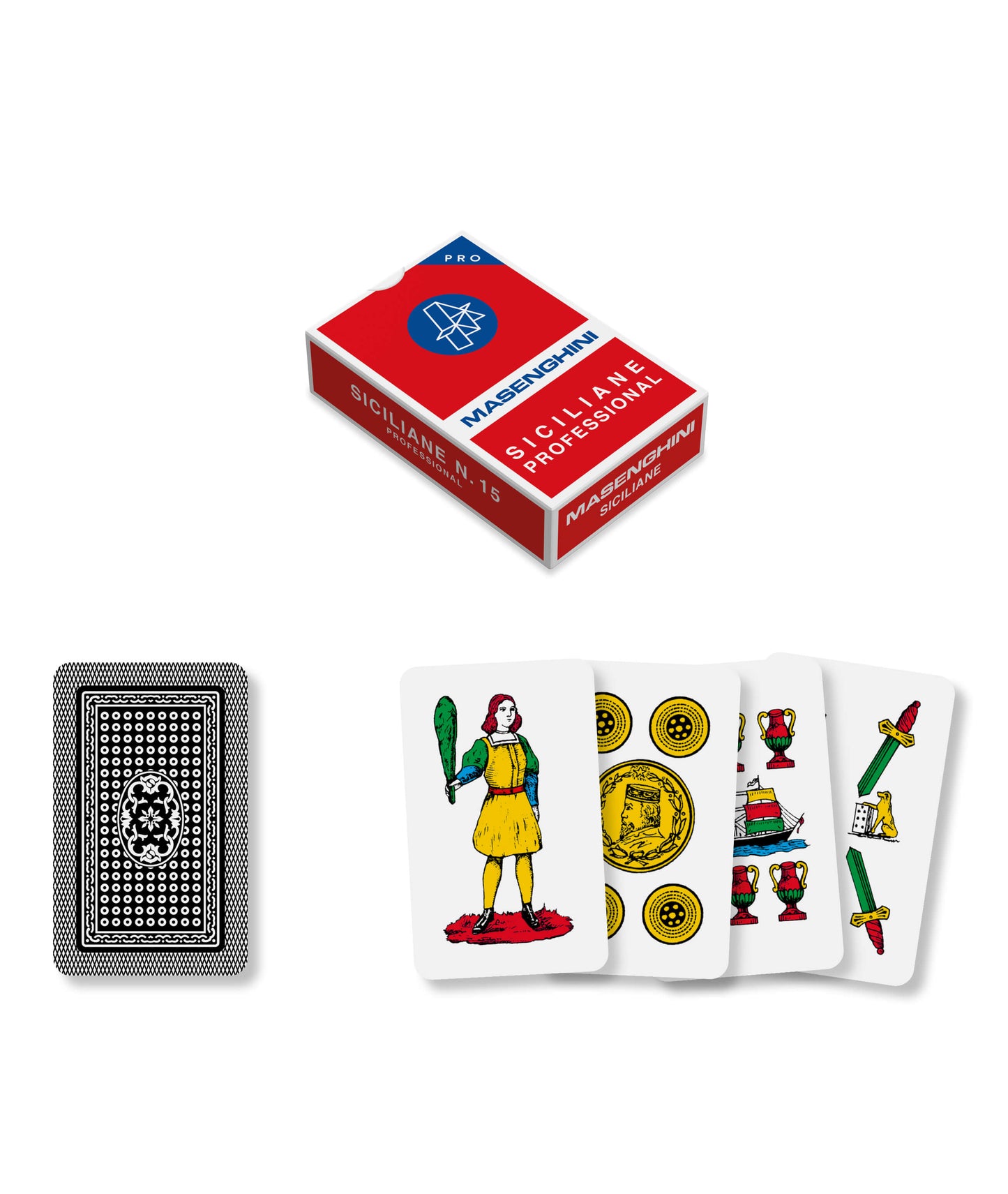 CARTE MASENGHINI SICILIANE PROFESSIONAL 100% PLASTICA