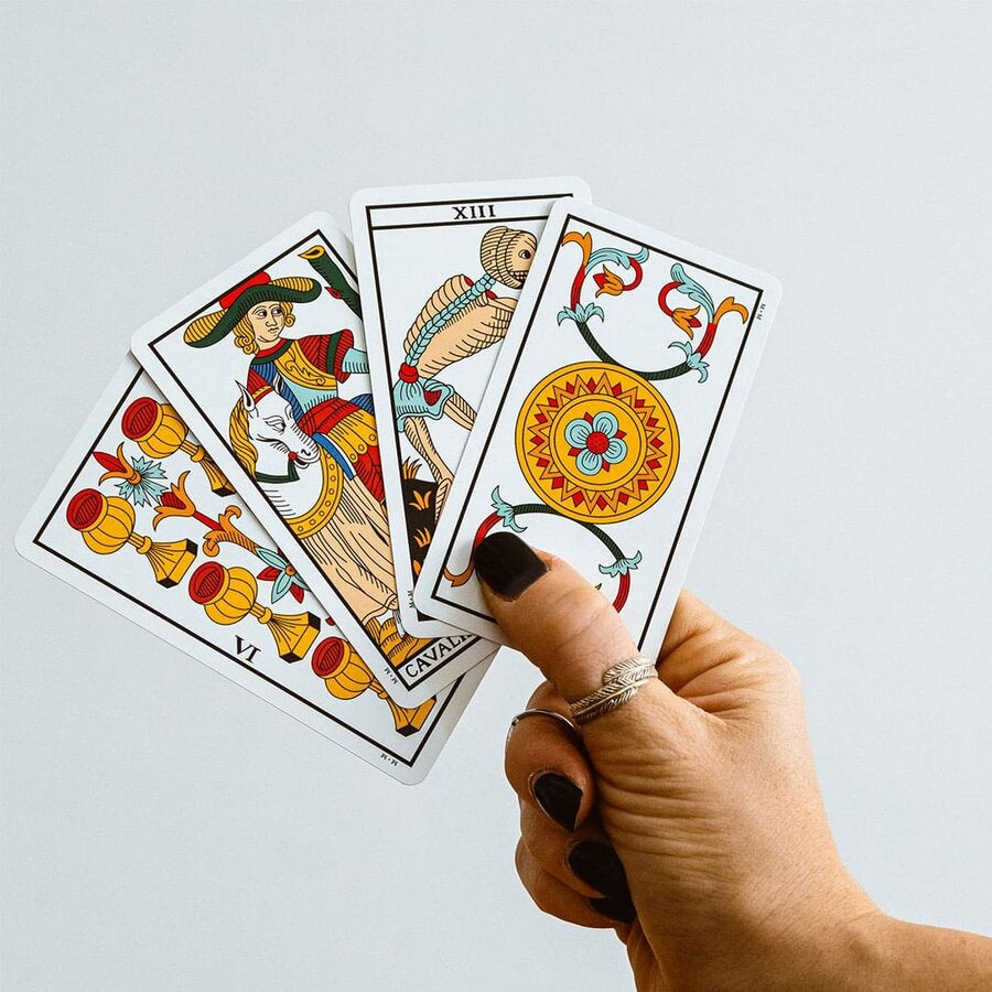 Tarot de Marseille Bozzelli mazzo 78 carte Arcani maggiori e minori struttura cifrata