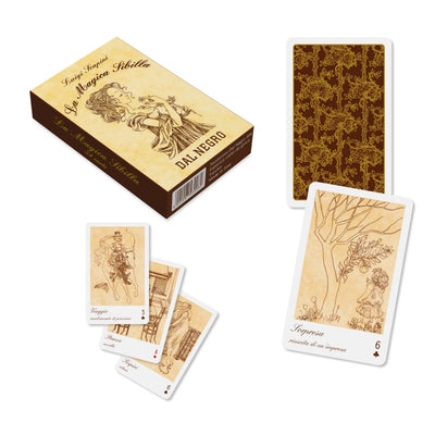 Mazzo tarocchi La Magica Sibilla carte divinatorie disegni Luigi Giordano Scapini