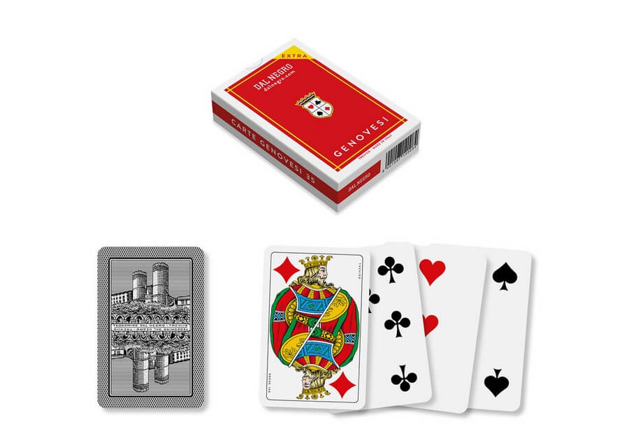 Carte da gioco regionali Genovesi Telate Plastificate Extra Dal Negro N.82