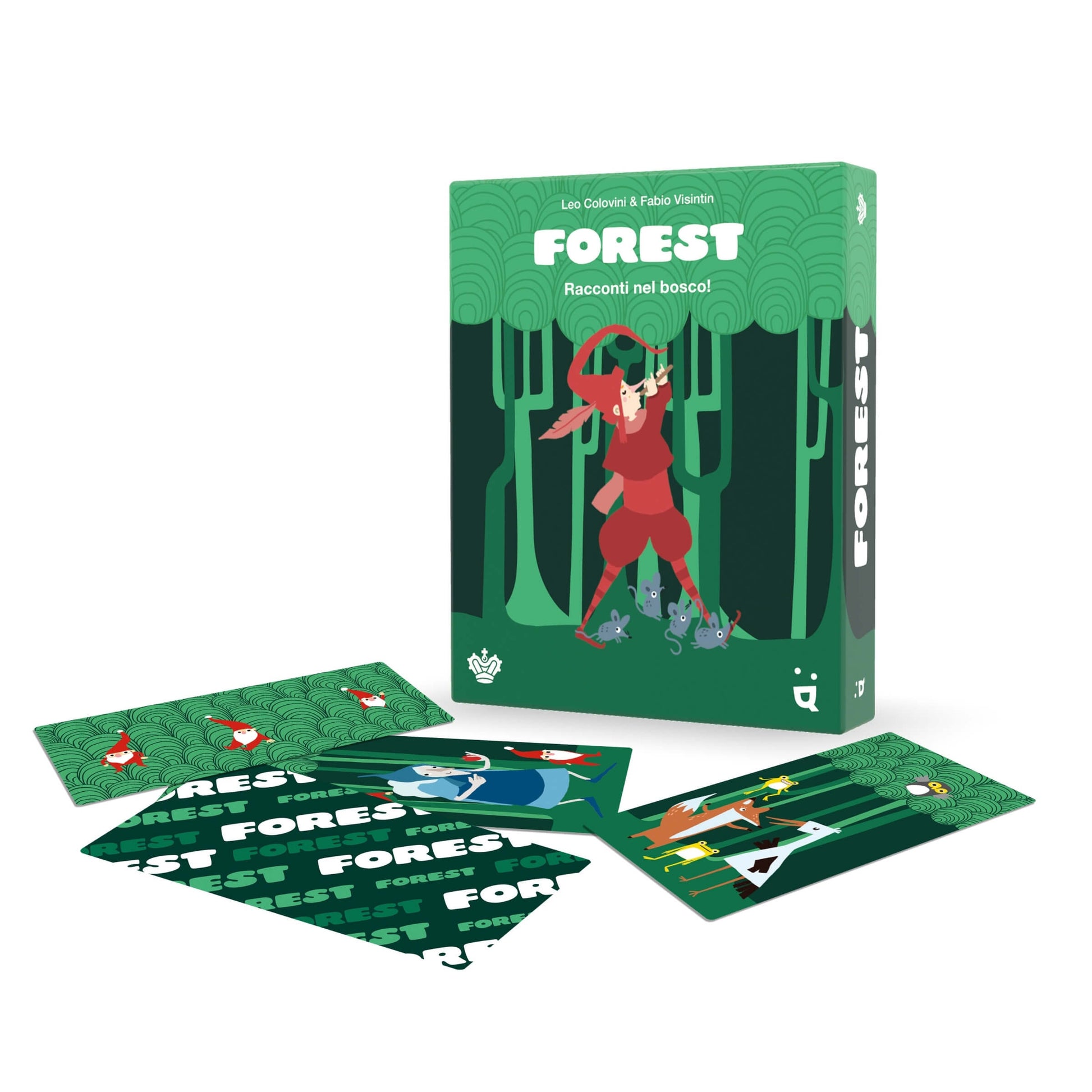 Helvetiq Forest gioco di carte bosco fatato gufi fate rane