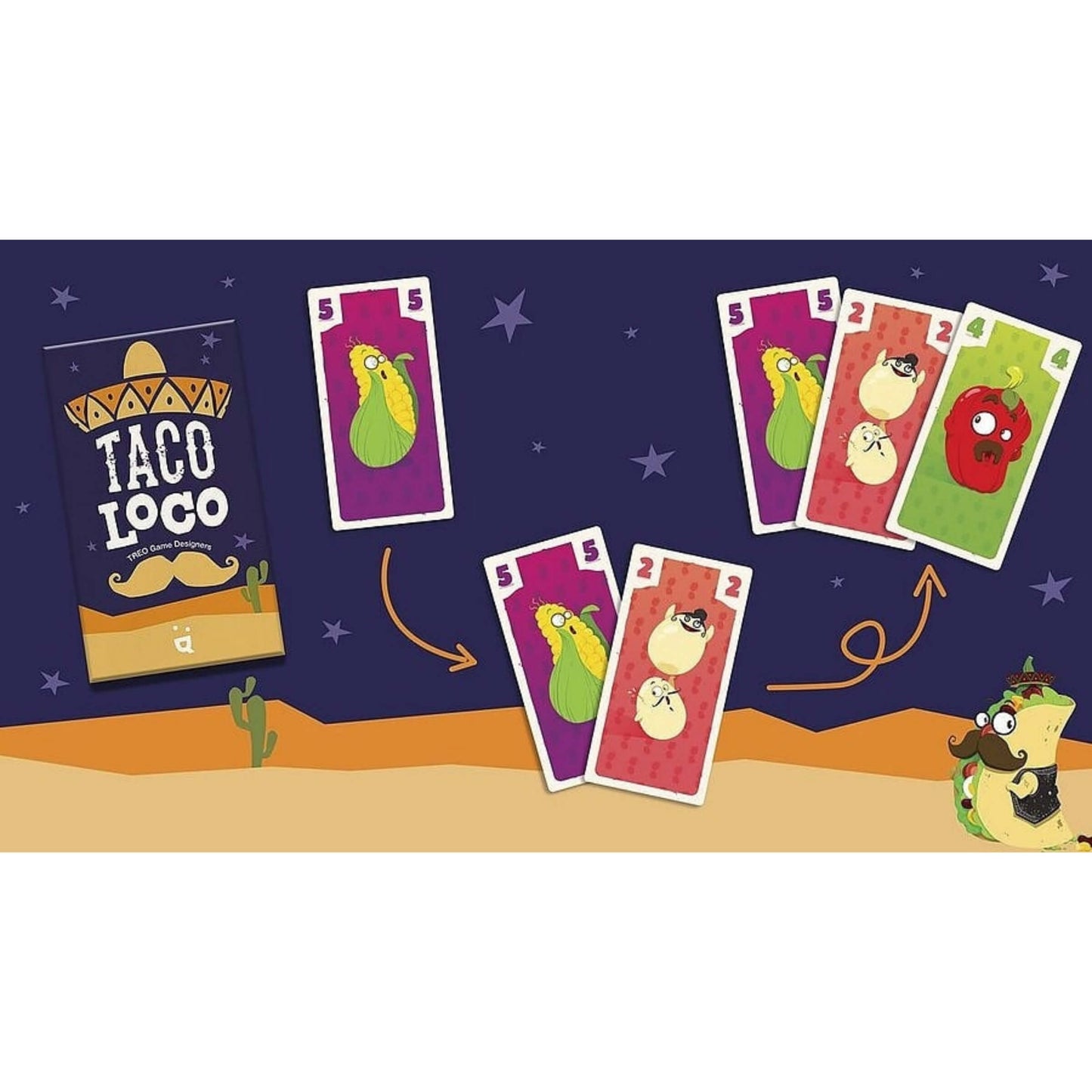 GIOCO DI CARTE HELVETIQ TACO LOCO
