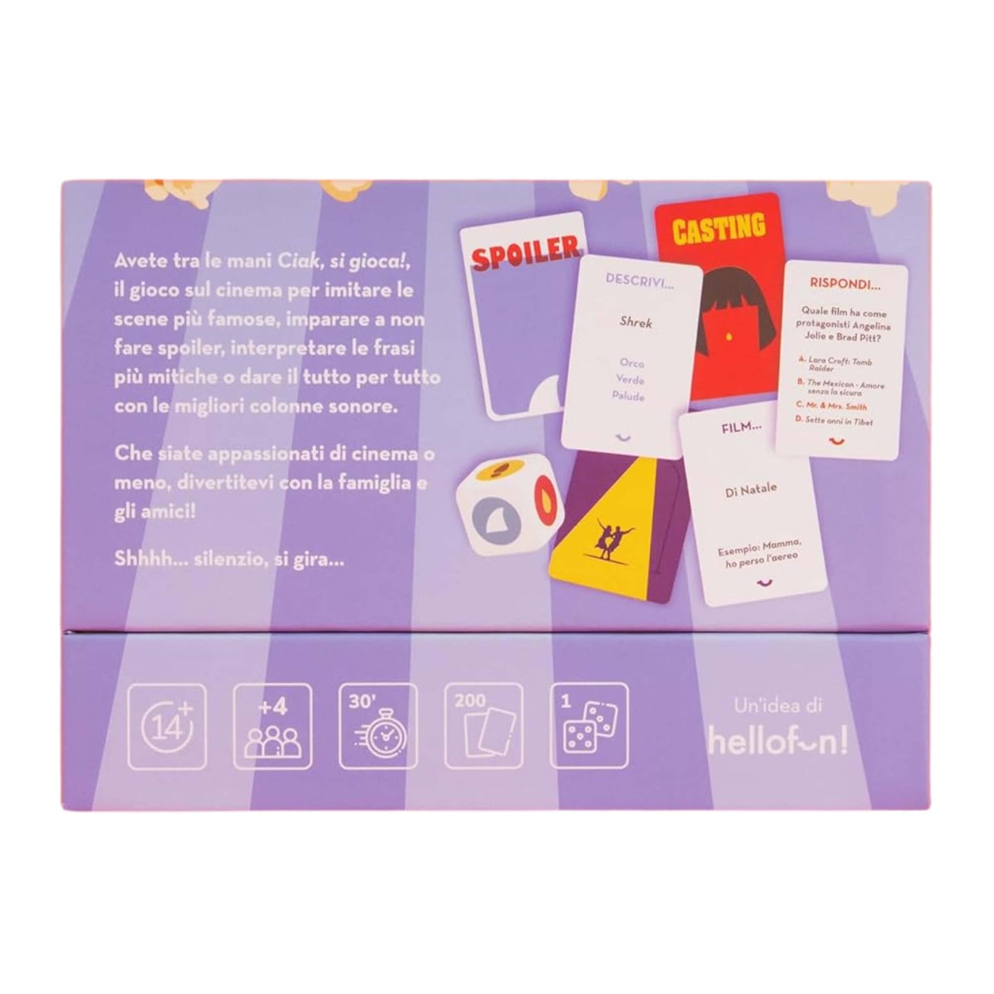 GIOCO DI CARTE HELLOFUN CIAK SI GIOCA
