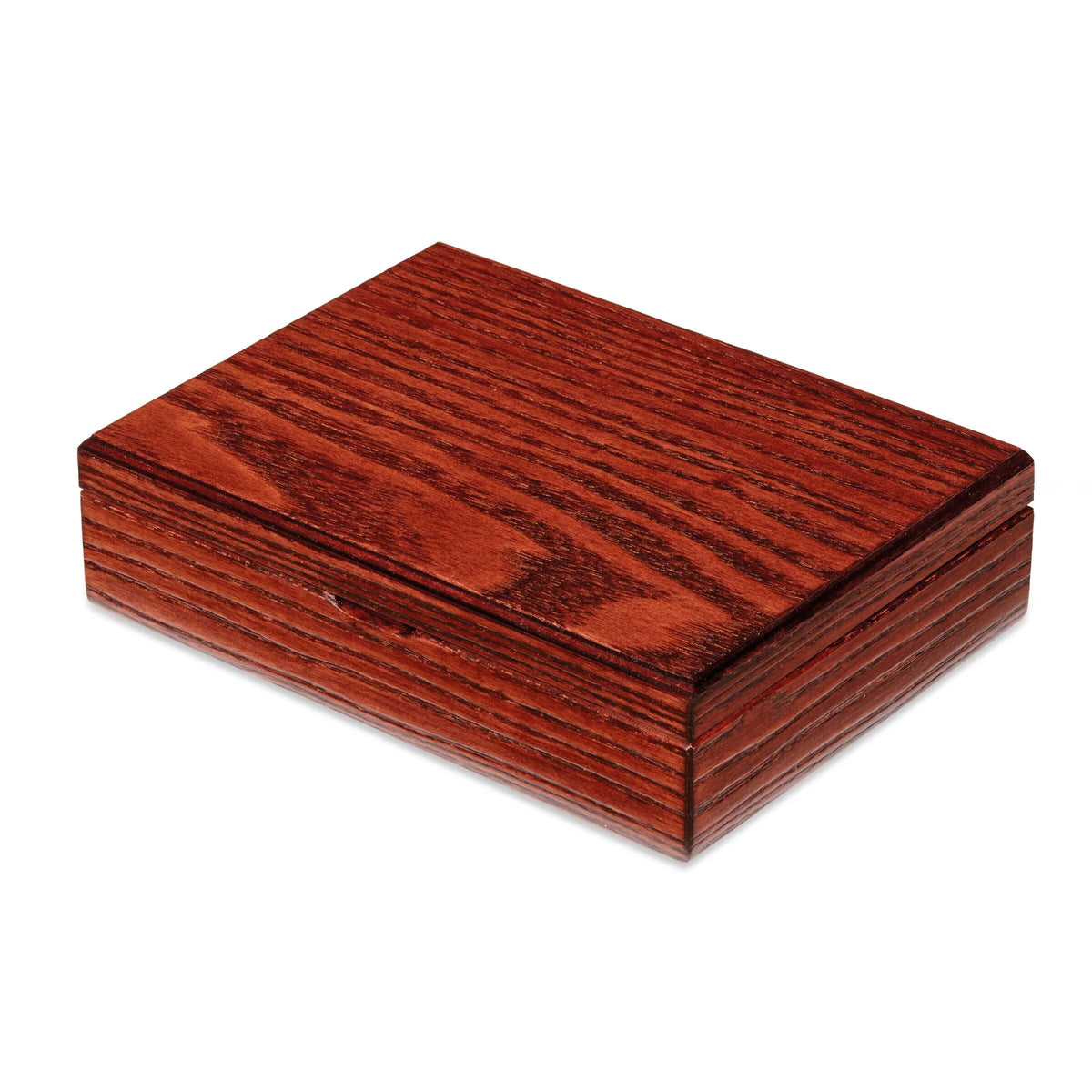 Dal Negro Cofanetto Portacarte in Legno di Frassino Mogano per 2 Mazzi - Carte Non Incluse - 003416