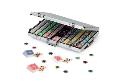 DAL NEGRO TROLLEY ALLUMINIO - TEXAS HOLD'EM 1000 FICHES da 14,5gr - 2552
