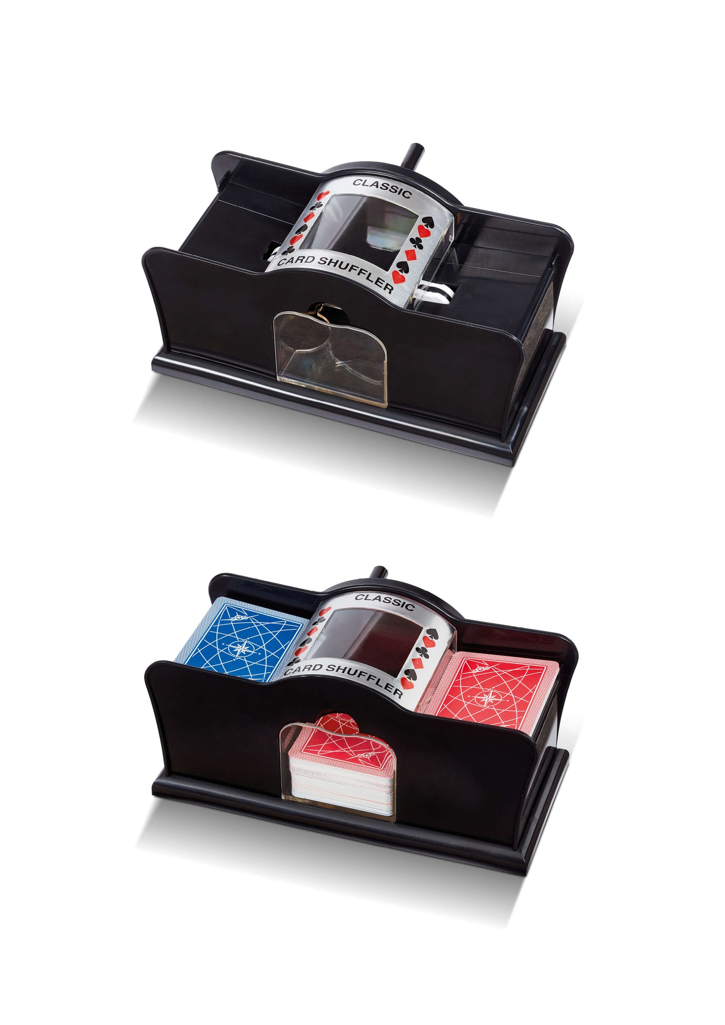 Mescolatore manuale in plastica Dal Negro per due mazzi da poker