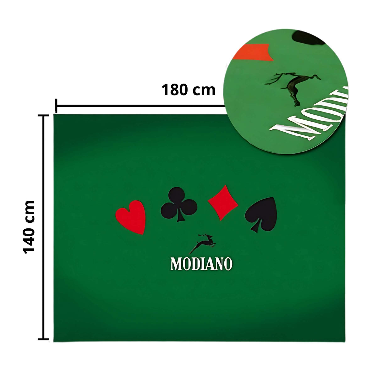 TAPPETO POKER MODIANO RICAMATO 180x140 cm