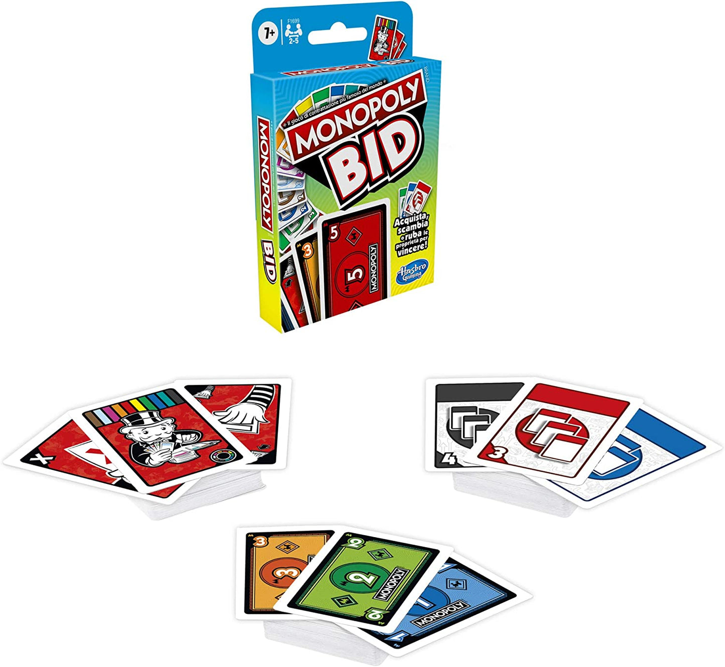 GIOCO DI CARTE MONOPOLY BID
